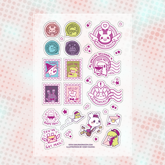 Tiny RPG Mail Clear Sticker Sheet (PREORDER)