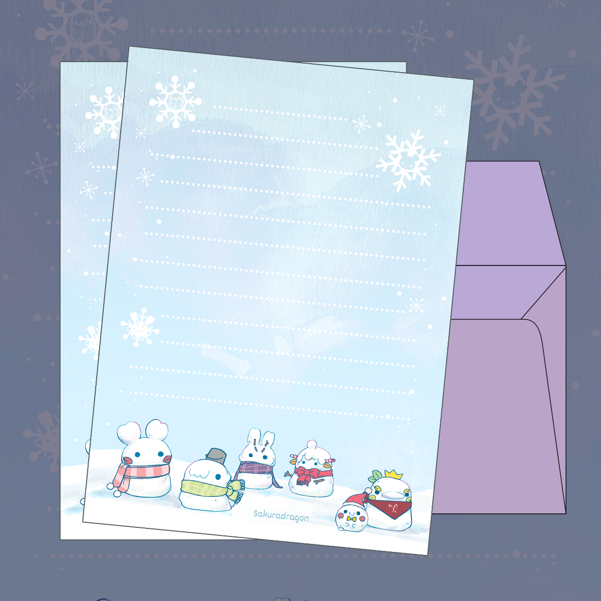 (Preorder) Snow Day Letter Set