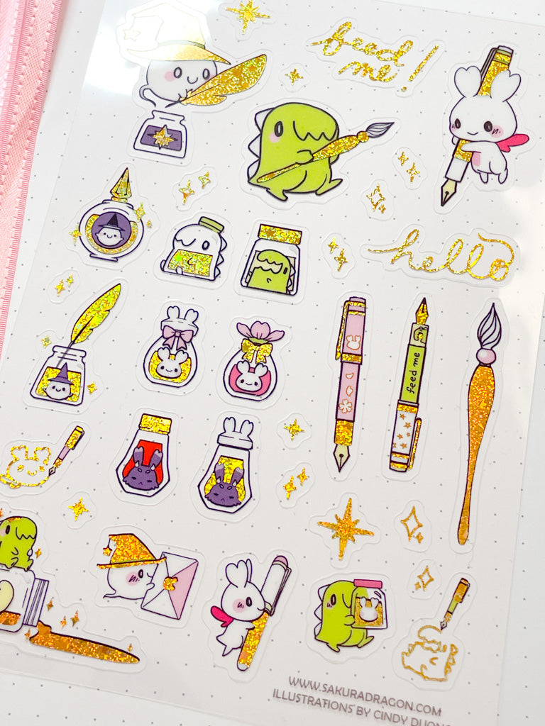 Pen Pals Clear Sticker Sheet