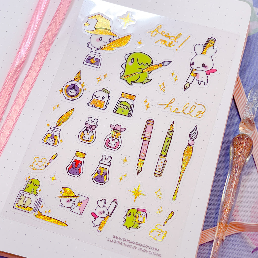 Pen Pals Clear Sticker Sheet