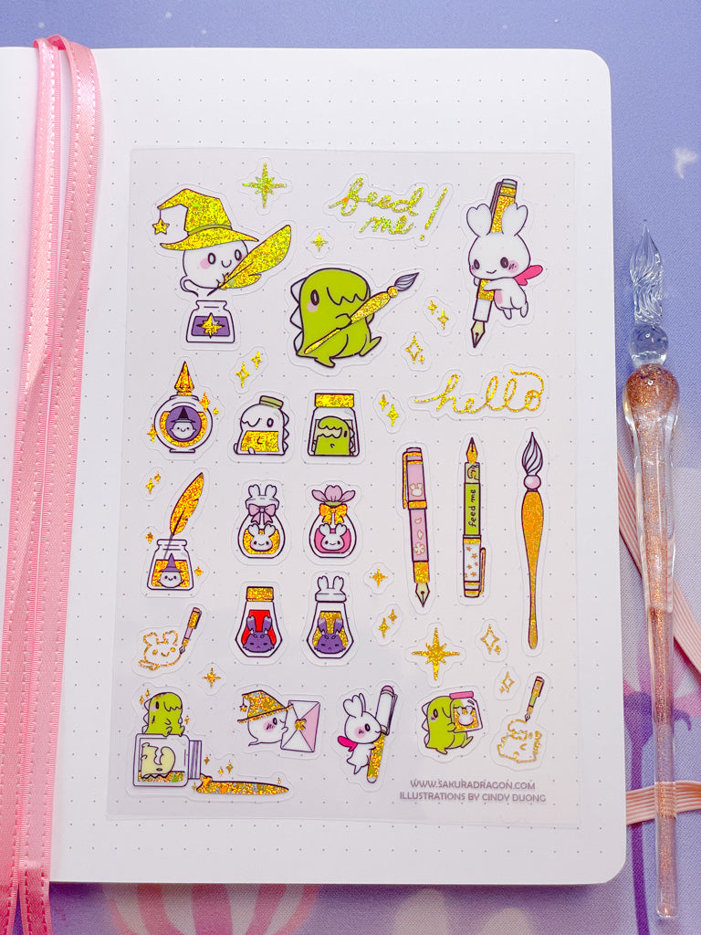 Pen Pals Clear Sticker Sheet