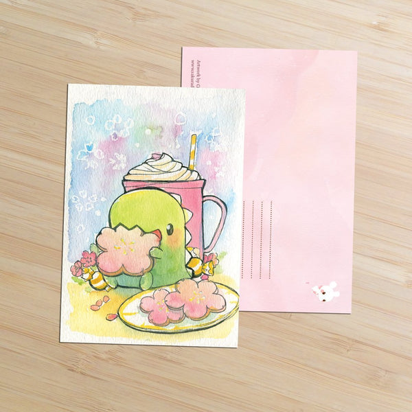 Feed Me Dino Cafe Clear Stickers – Sakuradragon